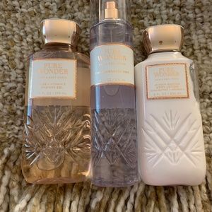 **SALE** Great Price! Bath and Body Works Pure Wonder Trio NWT FIRM